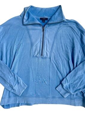 Women’s J. Crew Sky Blue Half-Zip Sweater